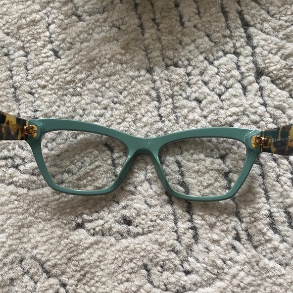 Prada Teal and Tortoise Eyeglasses - Picture 6 of 6